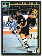 1992 NHLPA High-5 Preview Sample #P1 Ray Bourque Boston Bruins